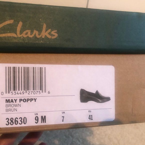 Women's Clarks Shoes Brown May Poppy Size 9M - Picture 8 of 9